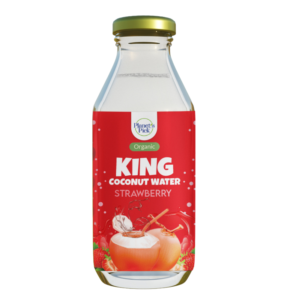 Organic King Coconut Water with Strawberry Pick